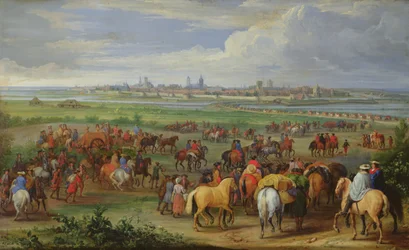 Napoleone (1769-1821) e le sue truppe nel deserto durante la campagna d
